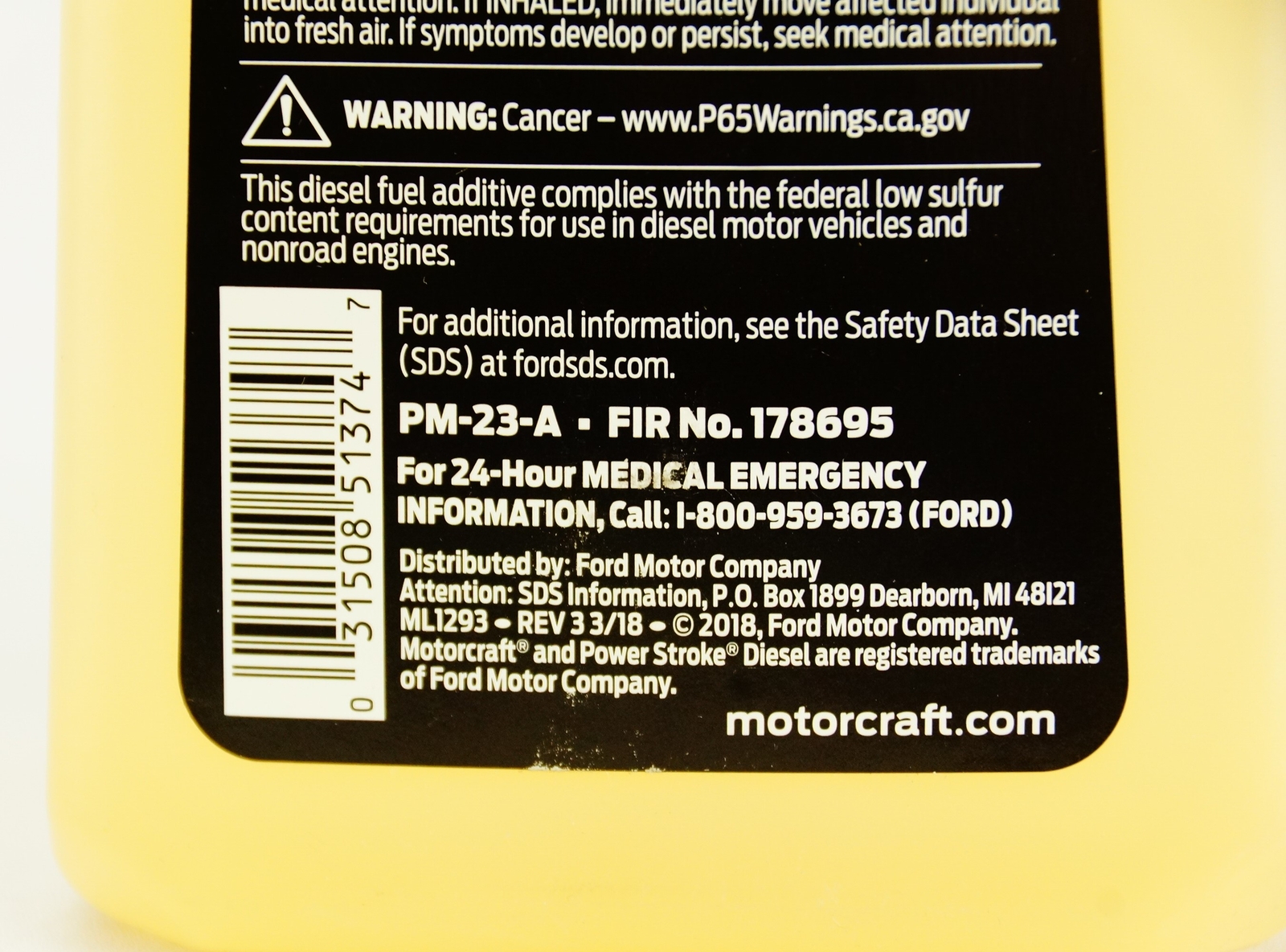 Genuine OEM PM23A Motorcraft Diesel Anti Gel Additive 20oz PM23A Ford eBay