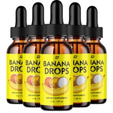 Banana Drops for Weight Loss Liquid Supplement, Banana Drops Official (5 Pack)