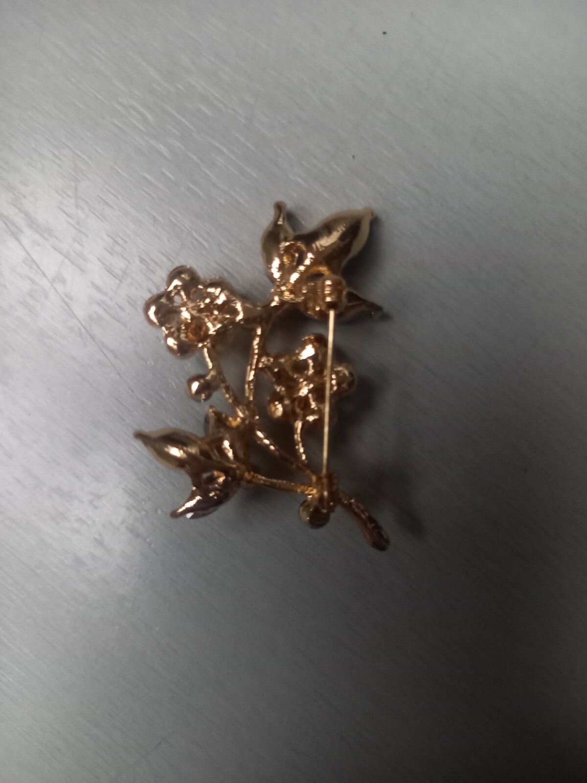 Bijoux artisanaux en métal de luxe broche d'ancrage en cristal strass perle pour