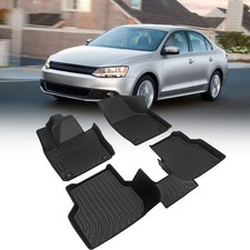 Car Floor Mats For 2012-2018 Volkswagen Jetta Black All-weather Tpe Rubber Car Floor Mats For 2012-2018 Volkswagen Jetta Black All-weather Tpe Rubber