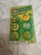 ST PATRICK'S DAY BUTTONS FOR ADULTS 6-PIN PACK FORUM NOVELTIES