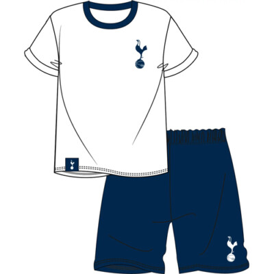 NEU Herren 100 % Baumwolle Tottenham Hotspurs Shortie Schlafanzug