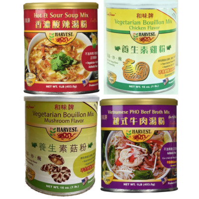 1 Pack - 16oz Harvest Bouillon Selection - Soup Base, Ready To Use, Made in USA