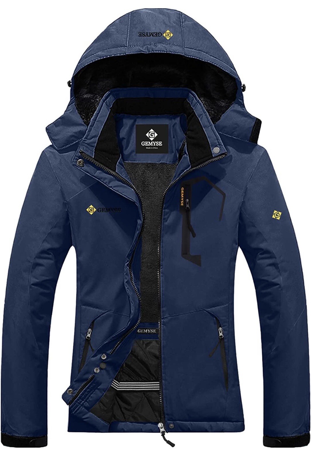 GEMYSE Womens Mountain Waterproof Ski Snow Jacket Winter Windproof Rain