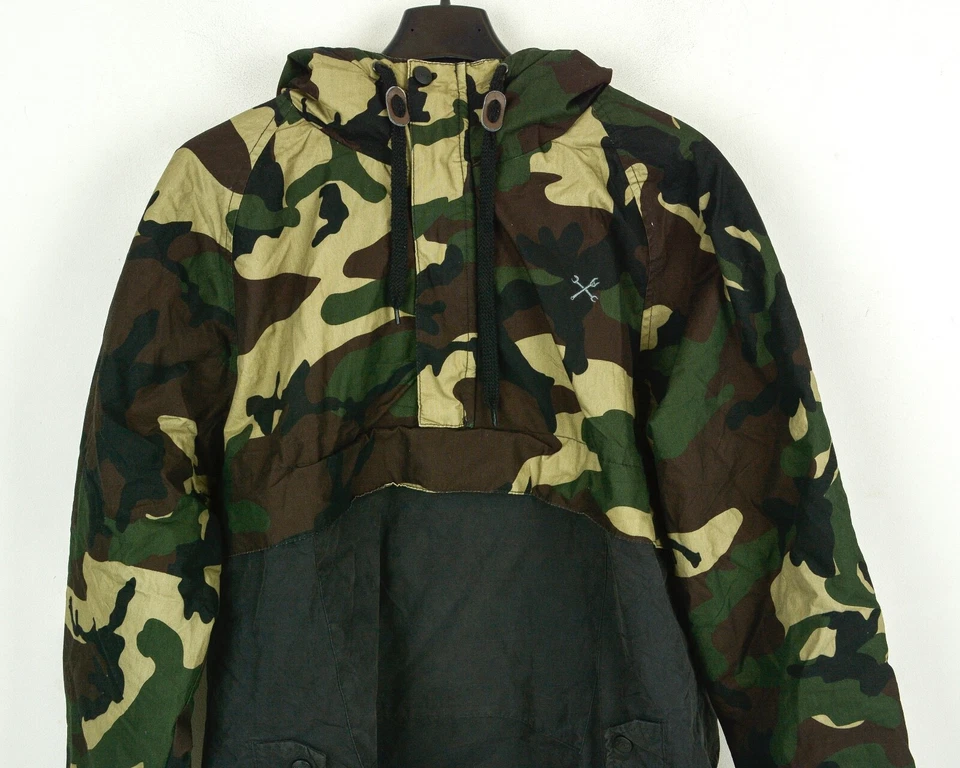 Dickies Camuflaje Anorak Hombre M Aislado Chaqueta Cálido Capucha Abrigo Jersey - Imagen 2 de 4
