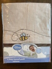 Lot Of 4 Disney WINNIE THE POOH Honey Bee WINDOW CURTAIN VALANCE 14" X 60