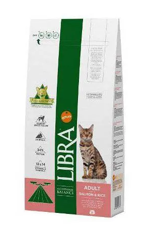 CROCCANTINI PER GATTI 1,5 KG. LIBRA CAT ADULT SALMONE