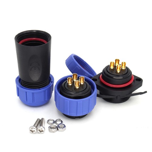 SP21 2pin~12Pin Waterproof Electrical Cable Plug Socket Panel Mount Connector - Picture 7 of 82