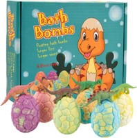 6Er Set Dinosaurier Badebomben Kinder | Geschenkset Schaumbad MäDchen Jungen