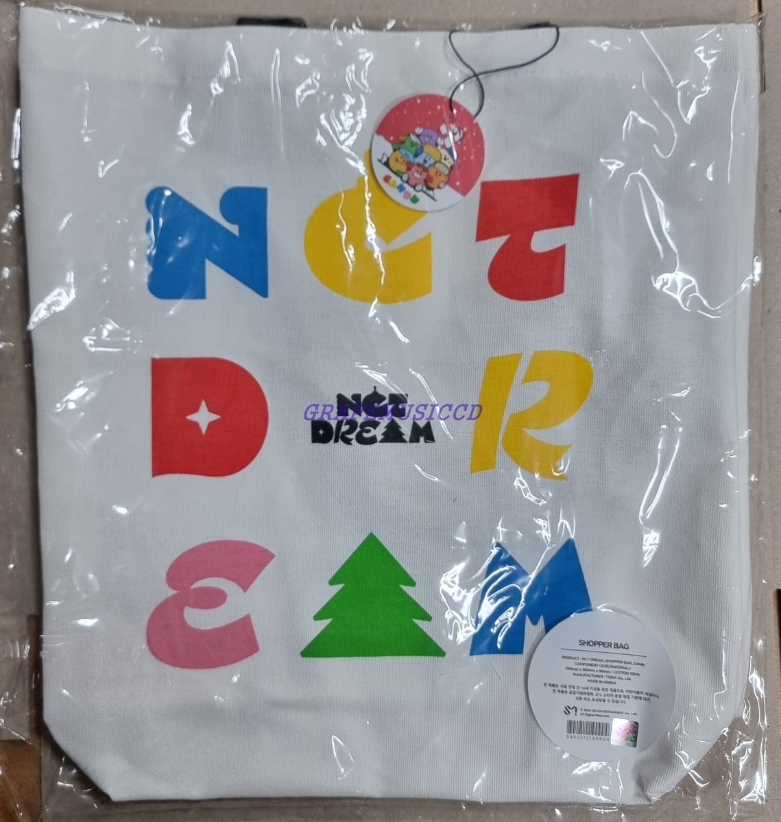 NCT DREAM Candy SMTOWN OFFICIAL MD GOODS SHOPPER BAG + PHOTOCARD