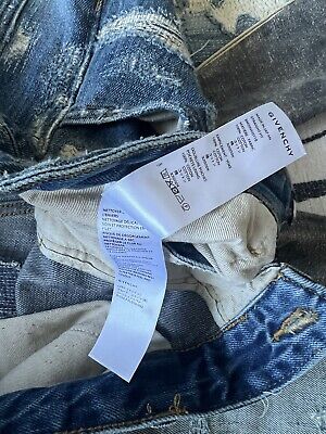 Givenchy Matthew Williams Jeans In Destroyed Denim Moleskin Givenchy Matthew Williams Jeans In Destroyed Denim Moleskin