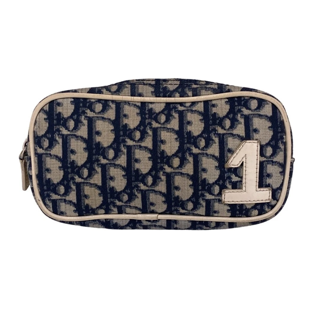 Pochette cosmétique Christian Dior Trotter PVC n°1 bleu authentique 202412R