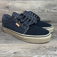 VANS UltraCush HD Pro Blue Brown Canvas Lace Up Skateboard Mens size 7 Shoes