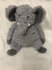 First Impressions Baby Plush Sitting Gray Elephant Corduroy Ears Lovey 9 HTF