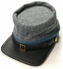 CIVIL WAR CSA CONFEDERATE INFANTRY GREY WOOL KEPI FORAGE CAP HAT-- ALL SIZES!!!