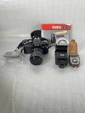 Konica Autoreflex TC 35mm Film SLR Camera w/ Sigma Zoom Master 35 - 70mm Lens