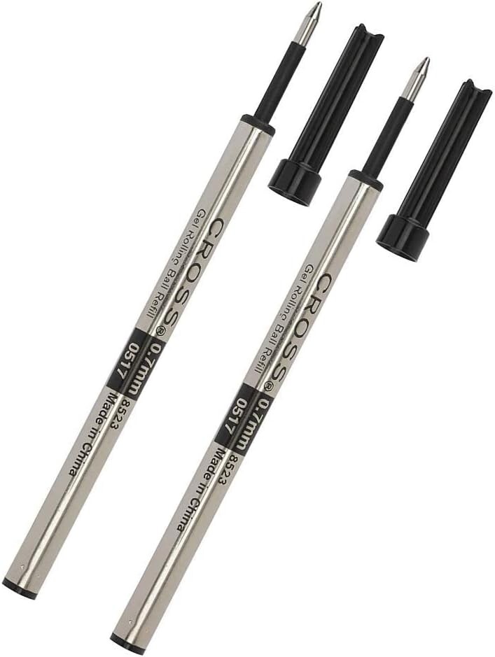 Cross Rollerball Selectip Gel Pen Refills Black Medium 2 Refills 8523