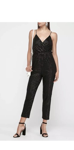 new EXPRESS black shimmer surplice 