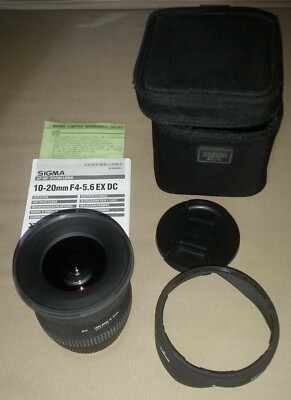 Objectif Sigma 10-20 mm f/4-5.6 EX DC (monture APS-C CANON