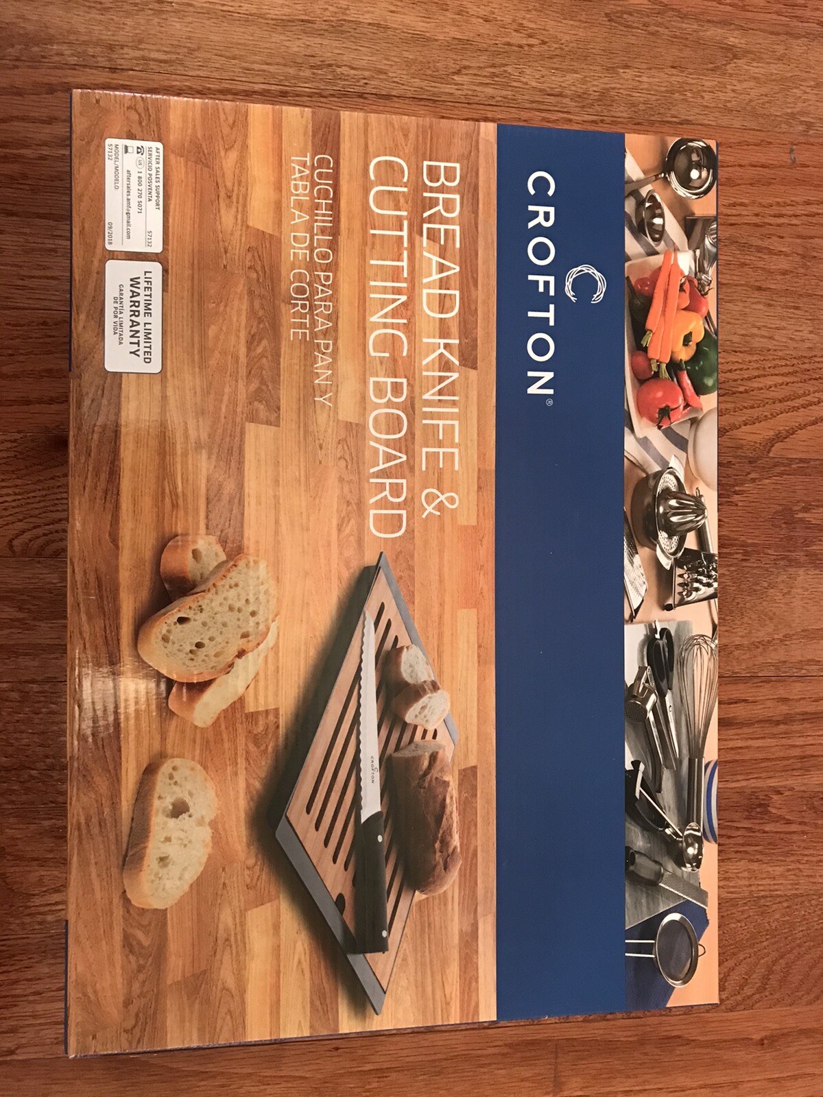 Crofton Bread Knife & Cutting Board Great Holiday Gift for sale online
