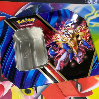 Pokemon Tcg Empty Zamazenta V Legends Of Galar Tin Ebay