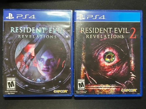 Resident Evil Revelations 1 & 2 Sony Playstation 4 PS4 Lot of 2