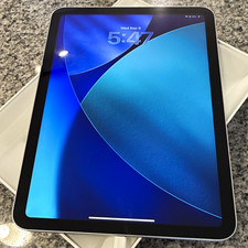 Apple iPad 11in Wi  Fi 128GB Silver 6GB RAM w/ Box USB  C Cable Adapter bundle