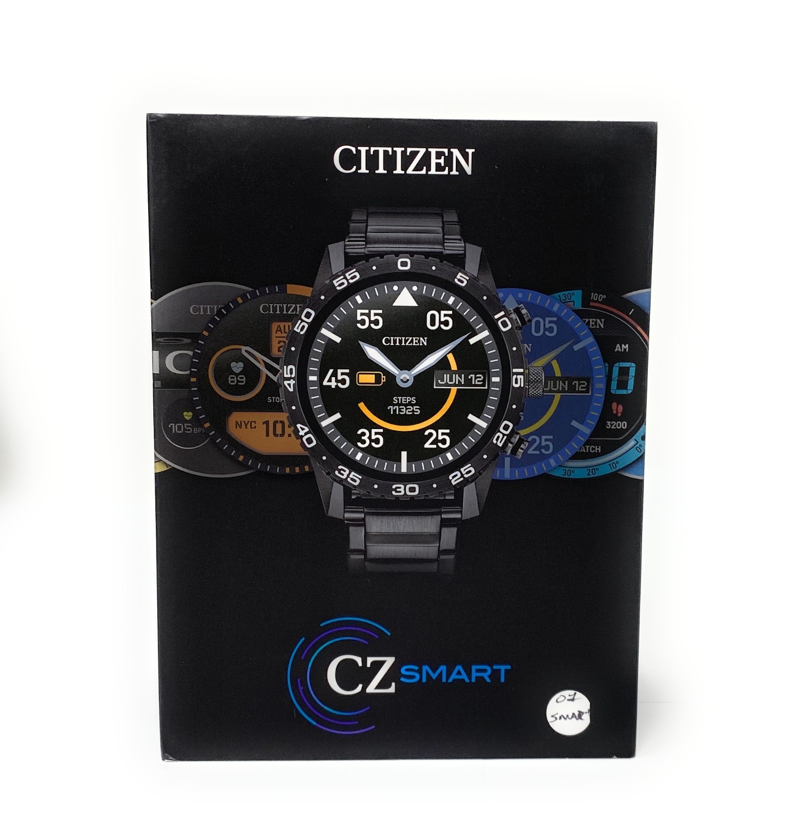 Sport Black CZ - Smartwatch 44MM Stainless Smart MX1017-50X Citizen Steel - vintagewatches.pk
