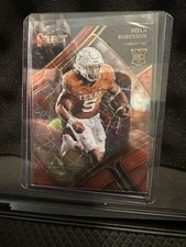 2023 Panini Select Draft Picks #109 Bijan Robinson Red Lazer Rookie RC Longhorns