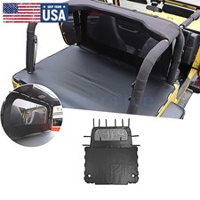 Rear Trunk Outdoor Leather Soft Top Isolation Cover For 1997-06 Jeep Wrangler Tj