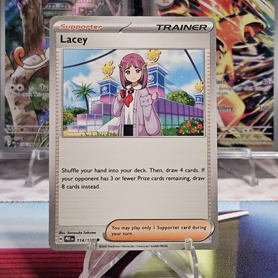 Lacey 114/131 Non-Holo SV: Prismatic Evolutions Pokemon TCG NM/M