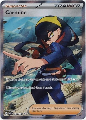 Pokémon Carmine Full Art Twilight Maskerade 204/167 NM Englisch