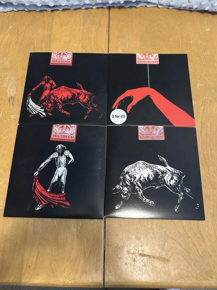 The White Stripes 7” Vinyl Conquest Singles With Posters And Cards - Image 2 of 4