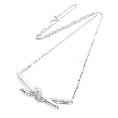 TIFFANY & Co. knot Necklace Diamond K18 WG P0029824 | eBay TIFFANY & Co. knot Necklace Diamond K18 WG P0029824 | eBay