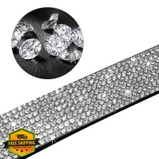Haoyueer M Black Dog Collar Leash Set Suede Rhinestone Bling