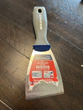 Warner Pro-Series 3in Steel Blade Scraper Grey/Blue 3490175--STIFF