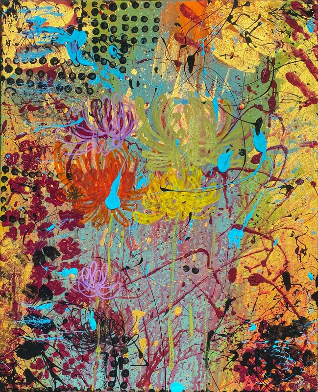original abstract art acrylic painting on canvas