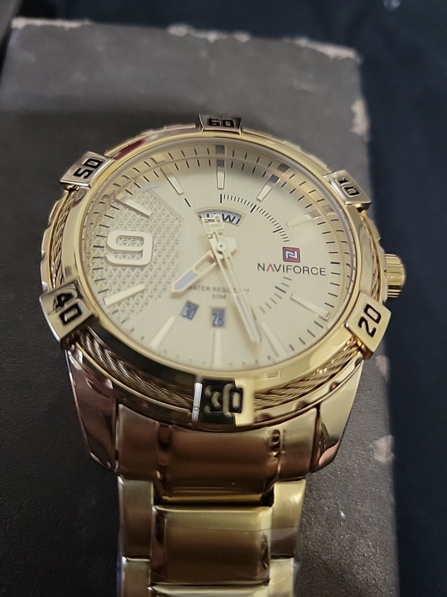 Naviforce 9117 Naviforce Golden Watch Price NAVIFORCE Watch