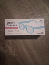 Wear IQ Wireless Smart Glasses w/ Case/Blue Frames