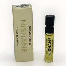 Nishane Sultan Vetiver 0.07 oz 2 ml Extrait De Parfum Spray Boxed Sample Vial