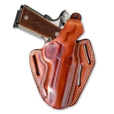 1911 OWB Leather Pancake Holster Fit 4'' & 5'' Cocked and Locked Carry Thumb Break