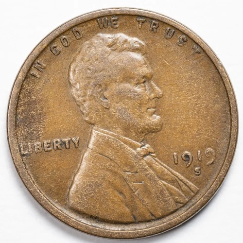 1919-S Lincoln Wheat Penny Cent Extremely Fine (XF) - San Francisco Mint