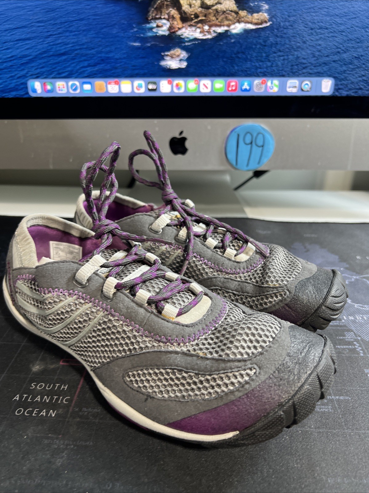 Merrell Pace Glove scarpe da corsa donna a piedi nudi taglia 9 5 grigio viola J68376