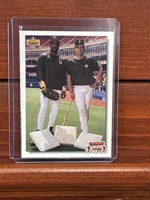 1992 Upper Deck Diamond Skills Barry Bonds Andy Van Slyke #711- Go Get It Graded