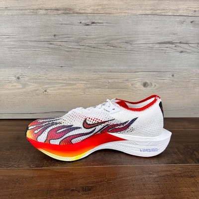 Nike ZoomX VaporFly Next% 3 Ekiden Pack Mens Sz 14 White Habanero