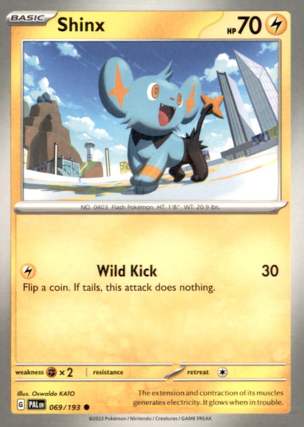 Pokemon Shinx 069/193 Paldea Evolved Non Holo