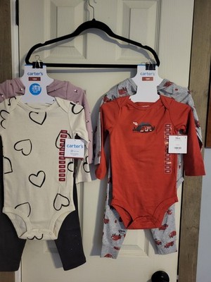 Lot 2 Carters Brand 3 Peice Outfit Set Size 18 Mo Star/Moon & Rescue As Pictured