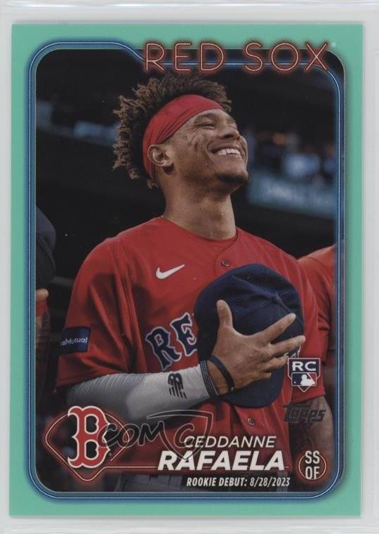 2024 Topps Update Rookie Debut Aqua Ceddanne Rafaela #US110 Rookie RC 1i72
