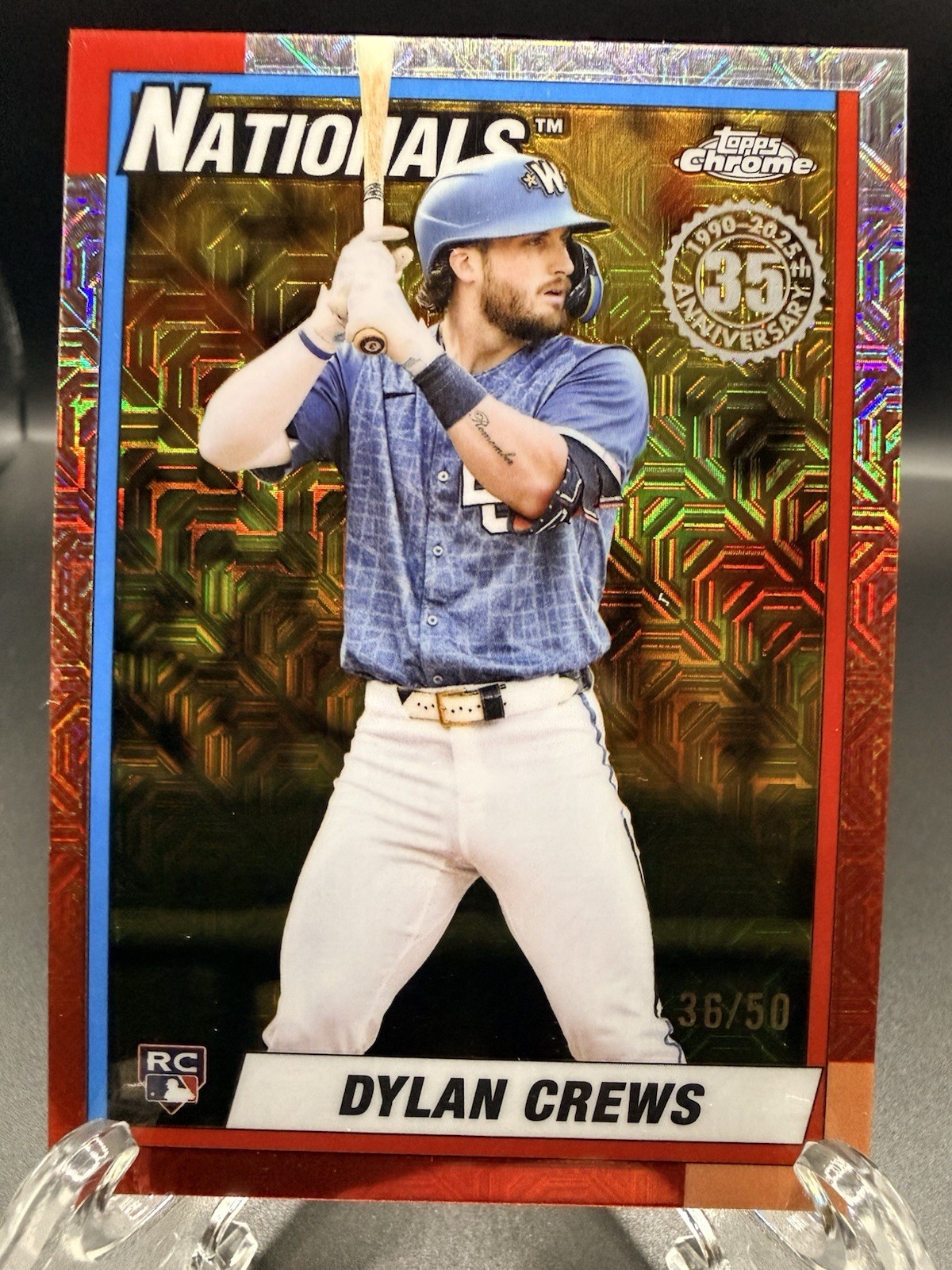 2025 Topps Chrome Update Series- Rookie Debut Dylan Crews Gold /50