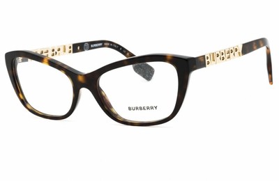 Burberry Tortoise Shell Eyeglasses with Gold Accent Arms
